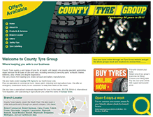 Tablet Screenshot of county-tyres.co.uk